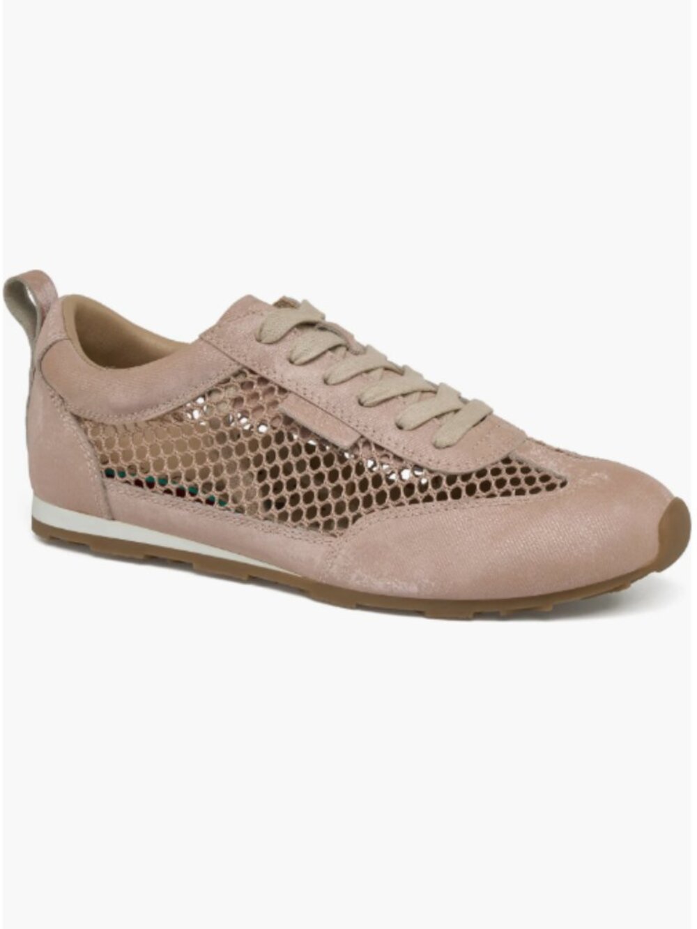 J/SLIDES Penny Sneakers Blush Pink Satin & Mesh Shoes SZ 8.5 NEW